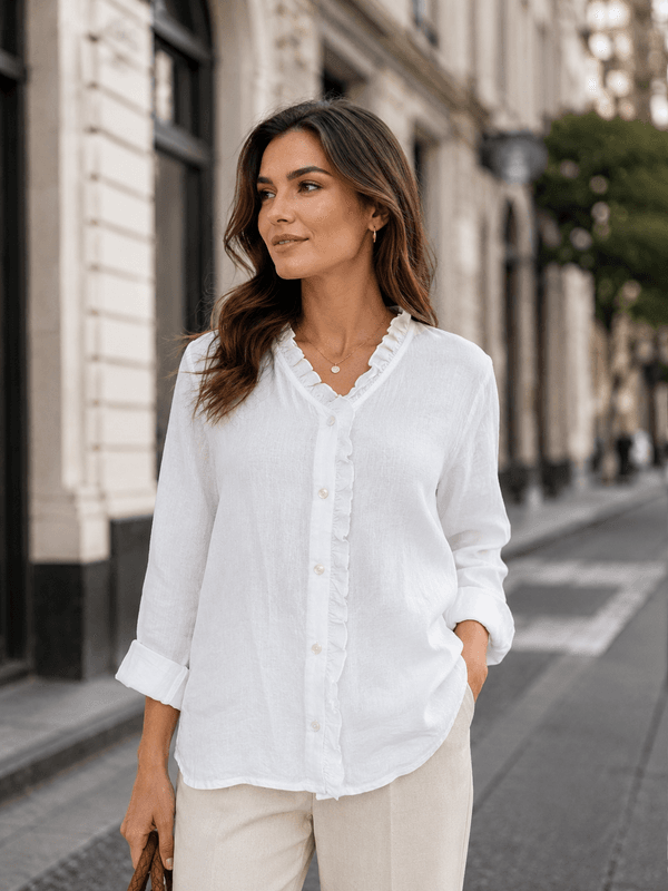 Mary Linen Blouse Love Forever