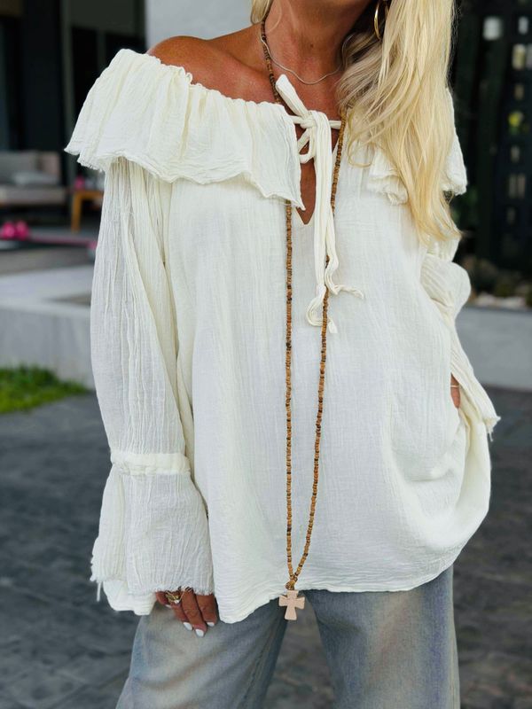 Boho Ivory Blouse