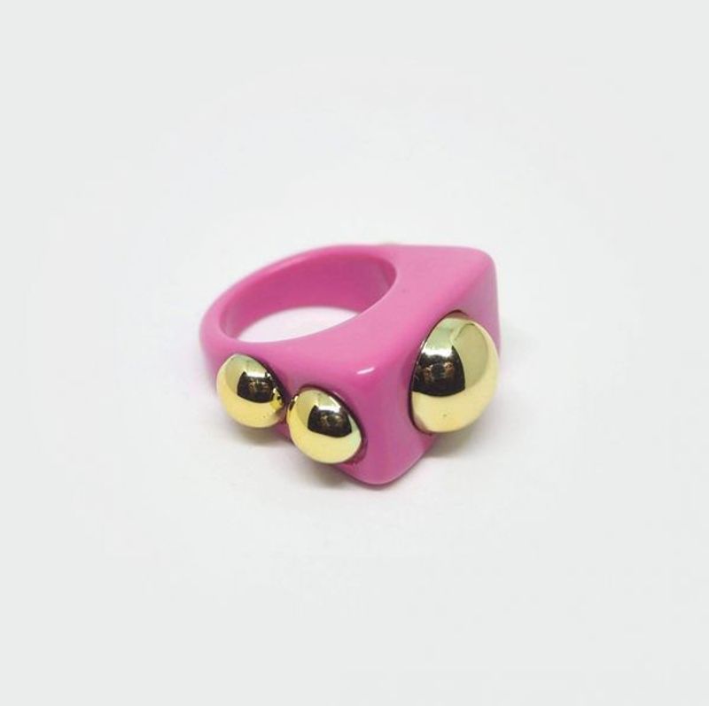 Big Golden Stone Ring