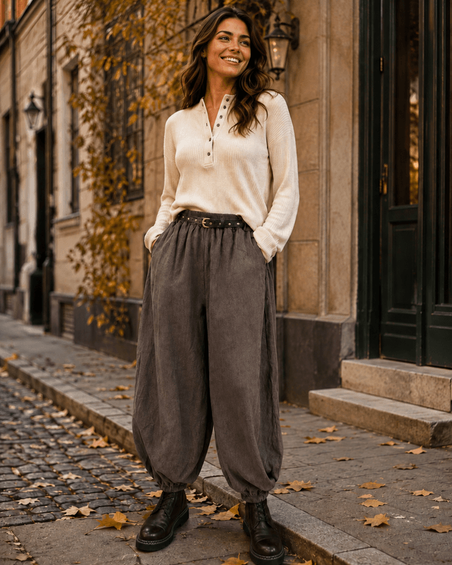 Belted Balloon Pant