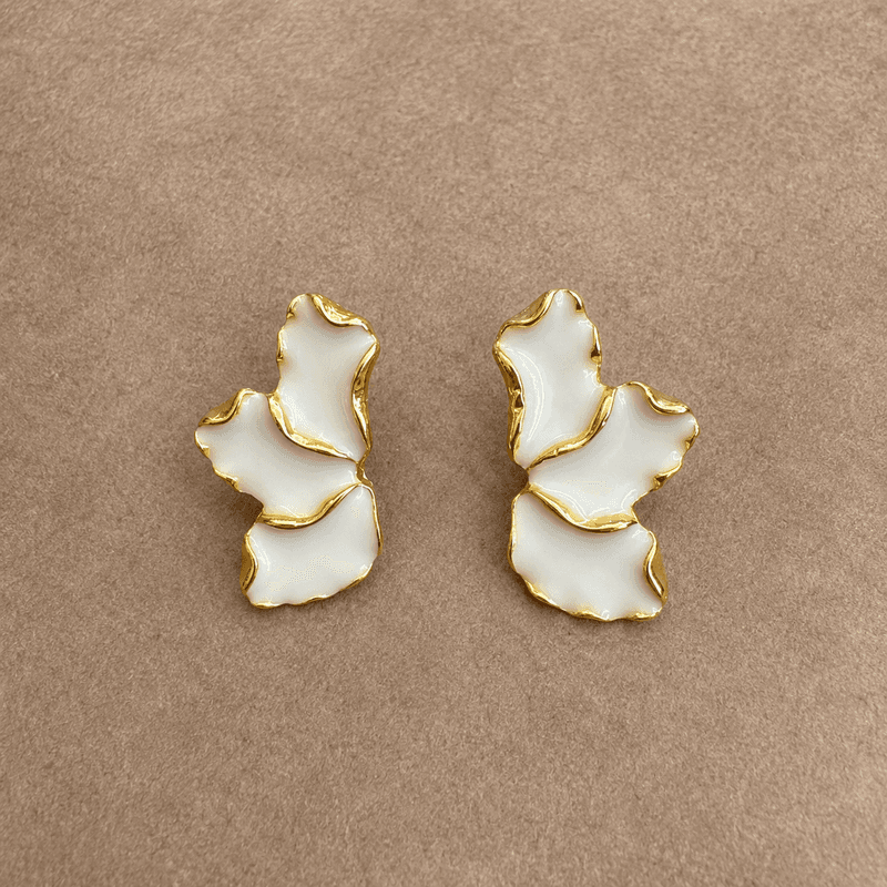 Half Flower Earrings