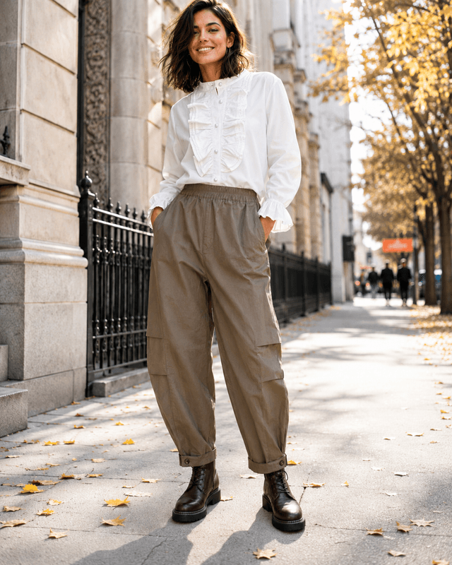 Button Barrel Pant