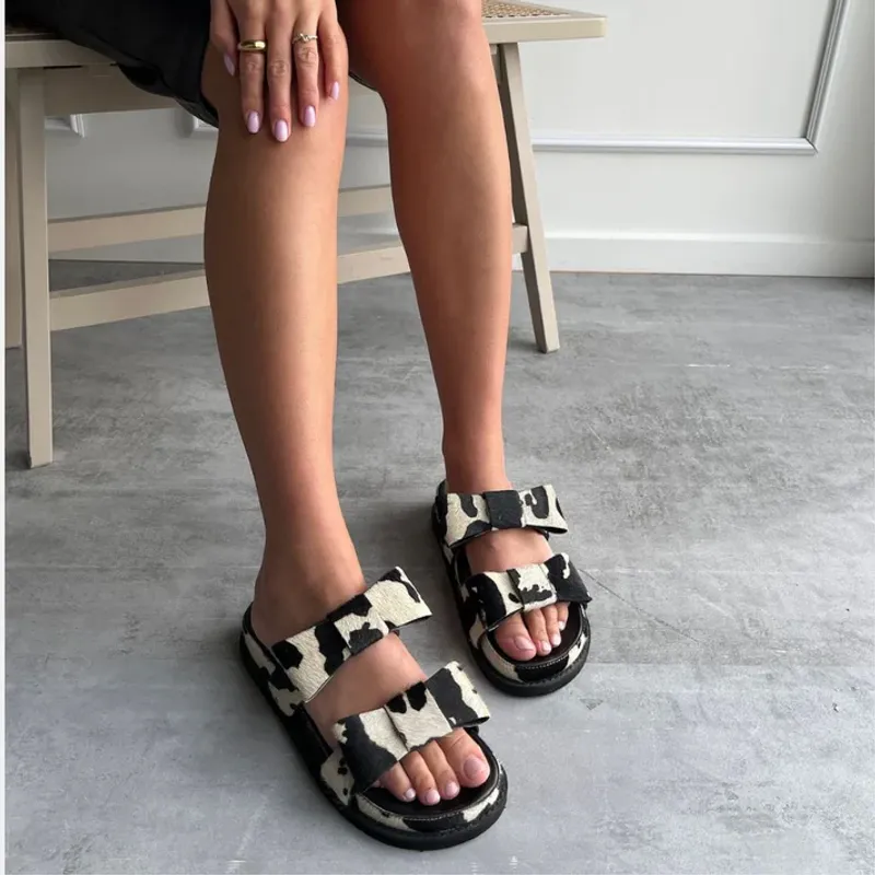 Be My Guest Cow Print Copenhagen Shoes