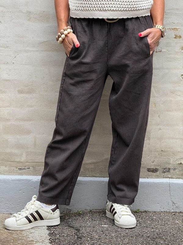 Paola Stripe Pant Not Allowed