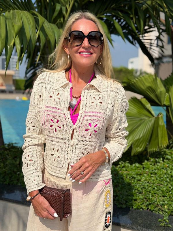 Crochet Shirt Jacket