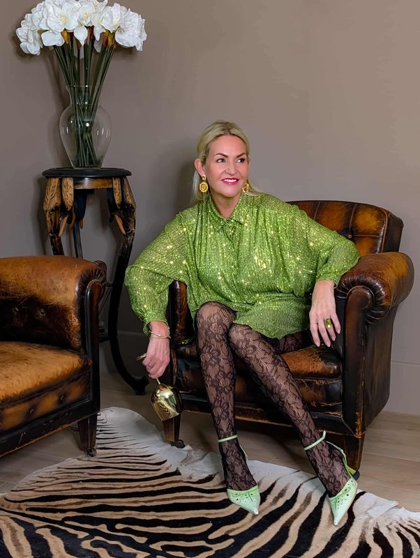 Sequin Oversized Shirt