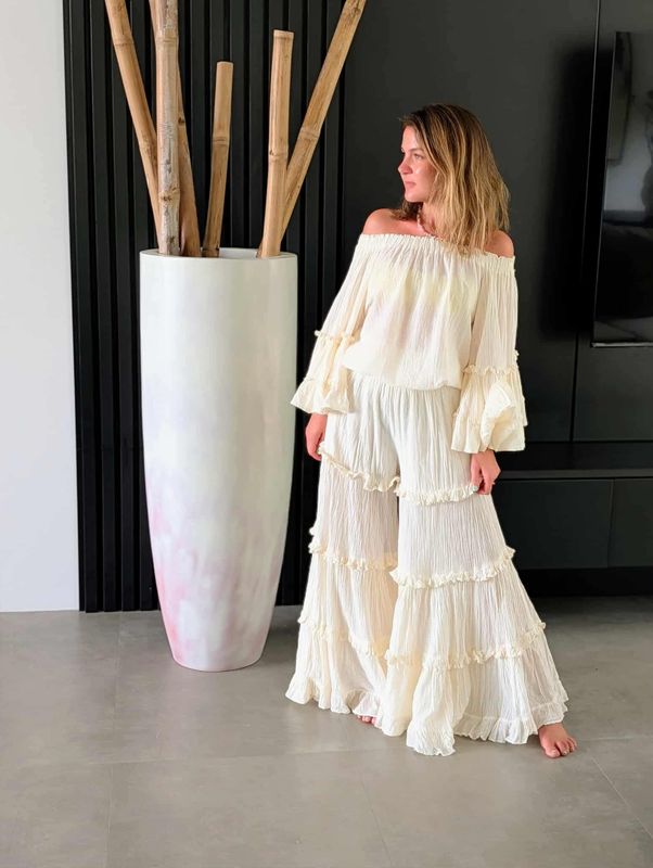 Boho Ivory Top