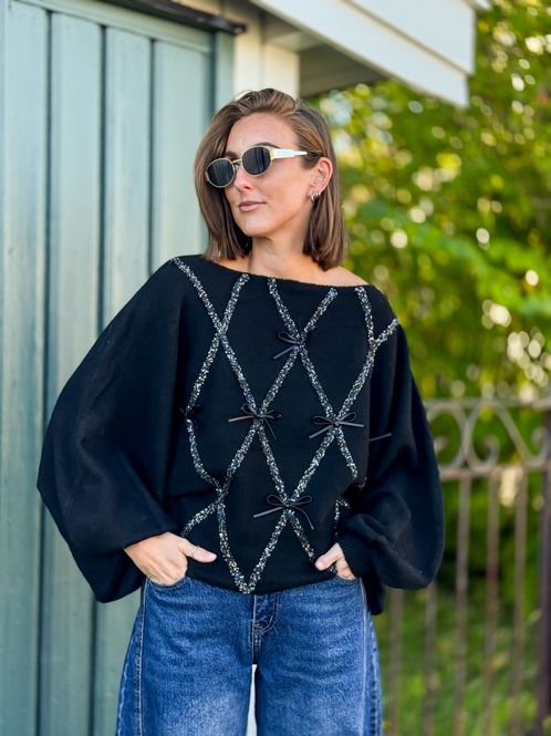 Hovedbilde Bow Sequin Sweater