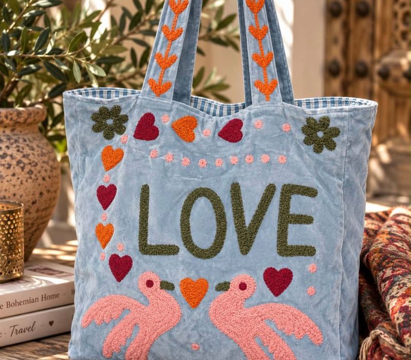 Suzani Velvet Bag Qnuz