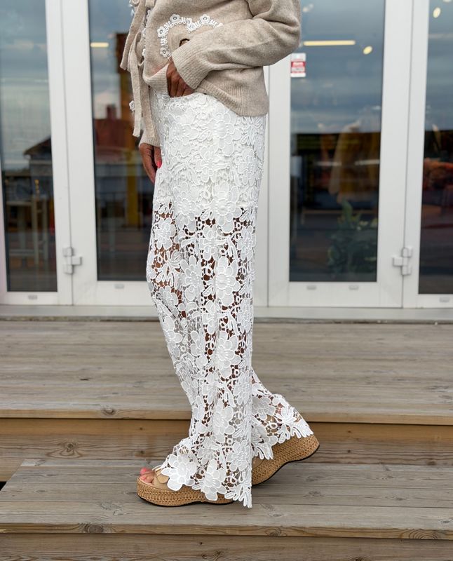 Denim Lace Jeans Qnuz