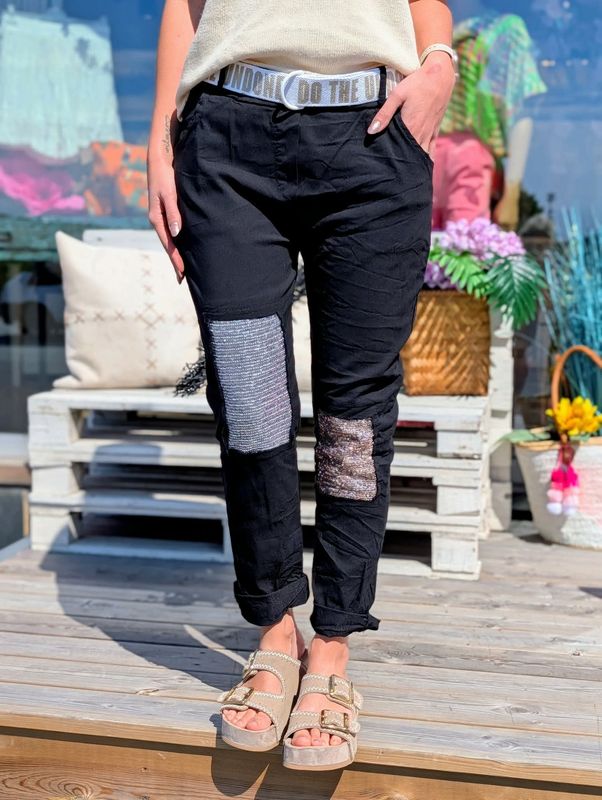 Summer Sequin Stretchy Pant