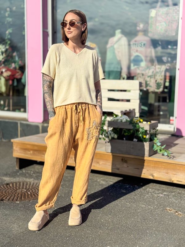 Star Linen Pant