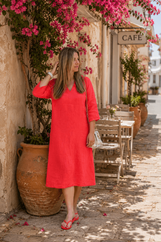Emelie Linen Dress Love Forever