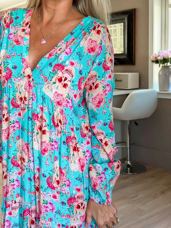 Skull Summer Maxi Dress