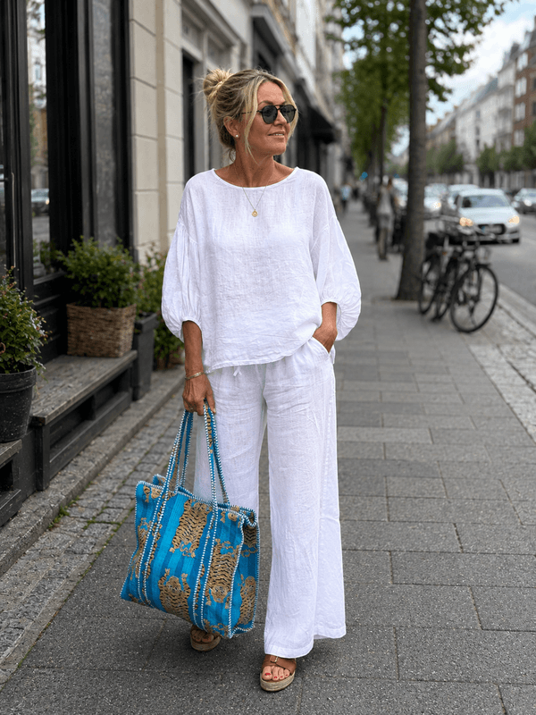 Mette Linen Blouse Love Forever