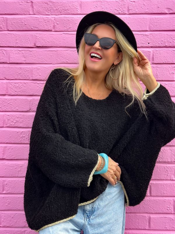 Glitter Bouclé Sweater
