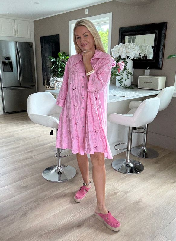 Sequin pink shirt/ dress 