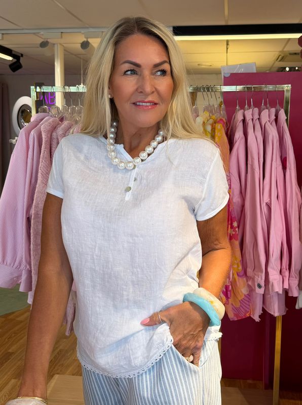 Linen T-Shirt Love Forever