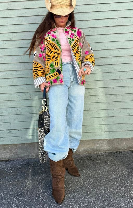 Leo Suzani Taupe Jacket Love Forever