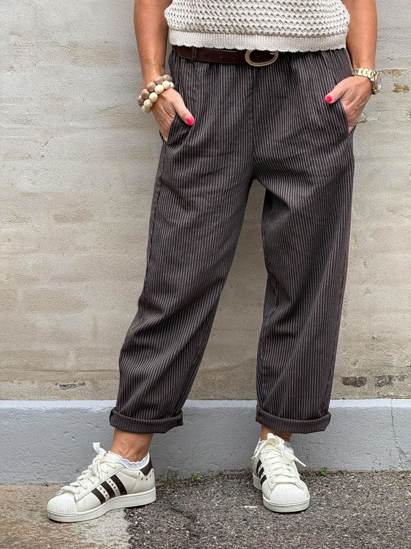 Paola Stripe Pant Not Allowed