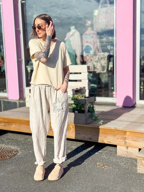 Star Linen Pant