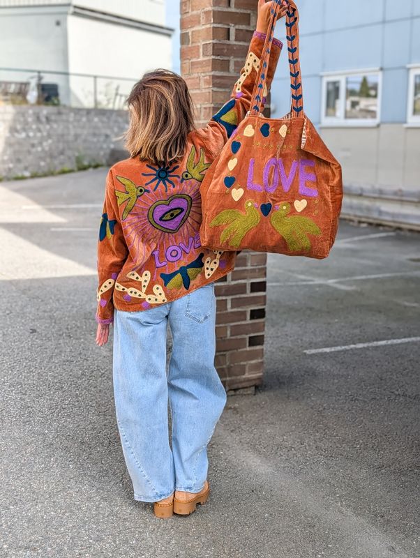 Suzani Velvet Bag Qnuz