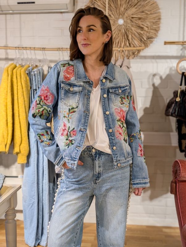 Bohem Jacket W/Embroidery Qnuz
