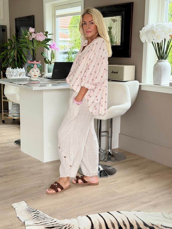 Comfy Linen Culotte Pant