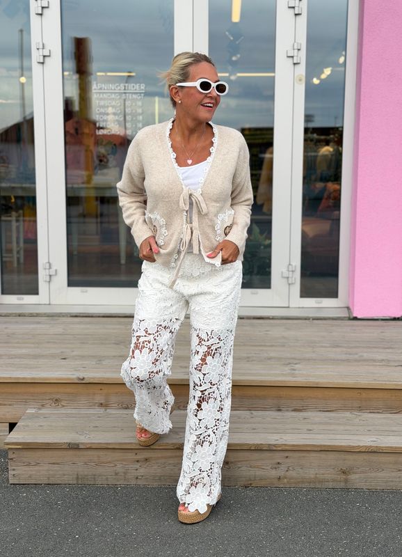 Denim Lace Jeans Qnuz