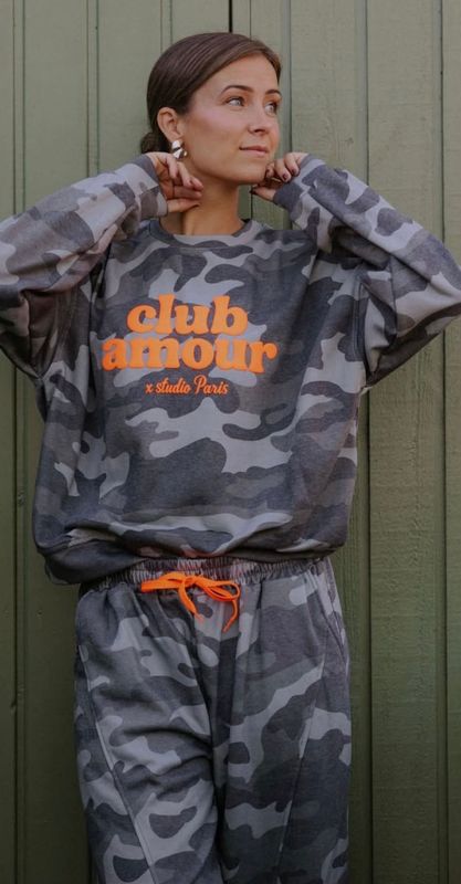 Club Amour Camo Sweat Not Allowed