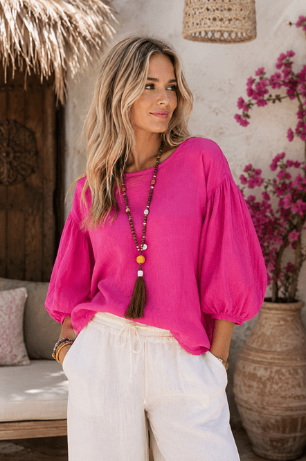 Hovedbilde Mette Linen Blouse Love ...
