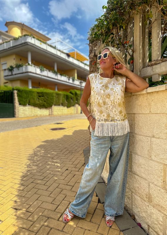 Fringe Boho Top Hunkøn 