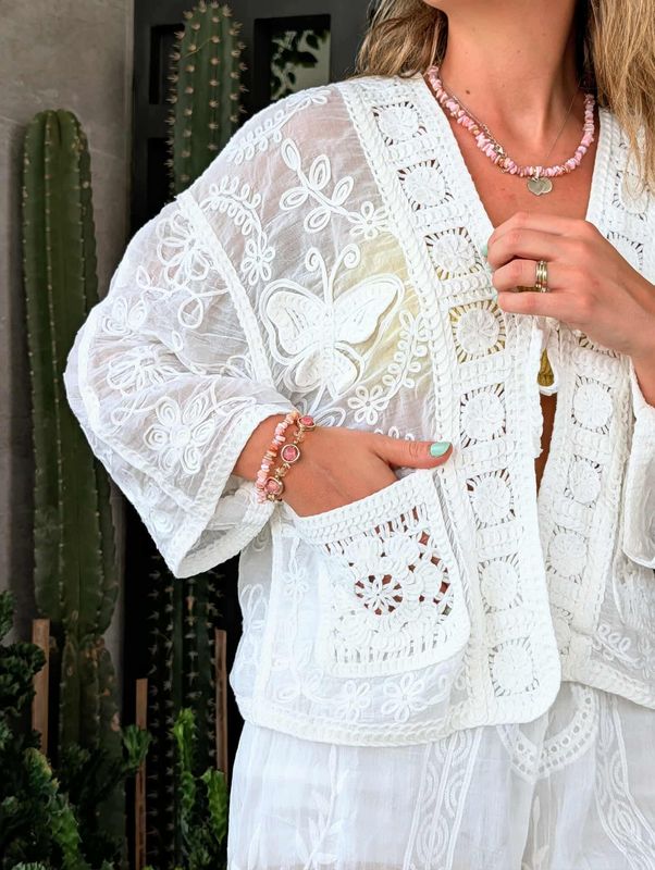 Butterfly Crochet Cardigan