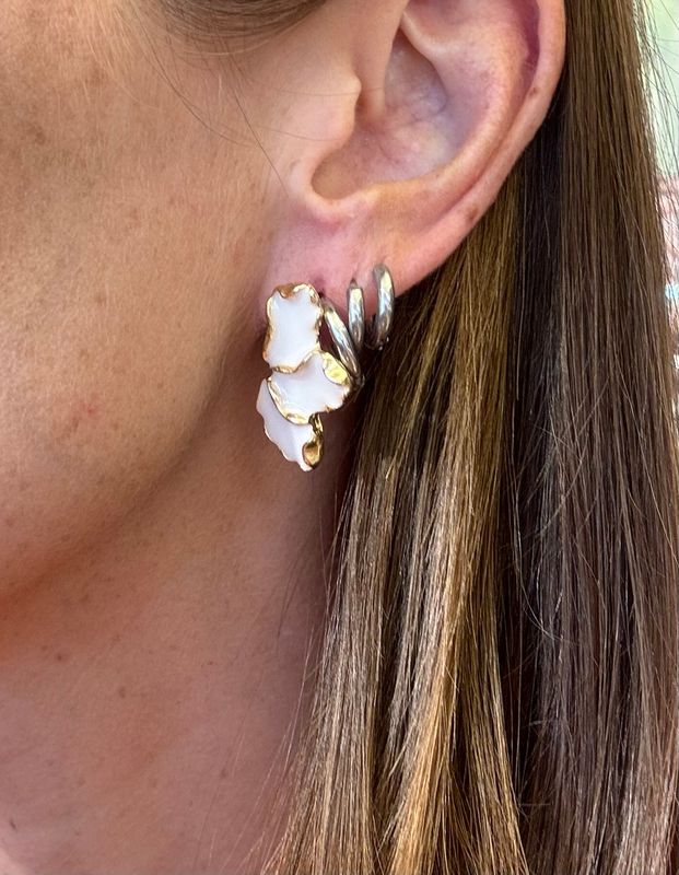 Half Flower Earrings