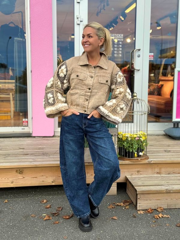 Crochet Camel Jacket