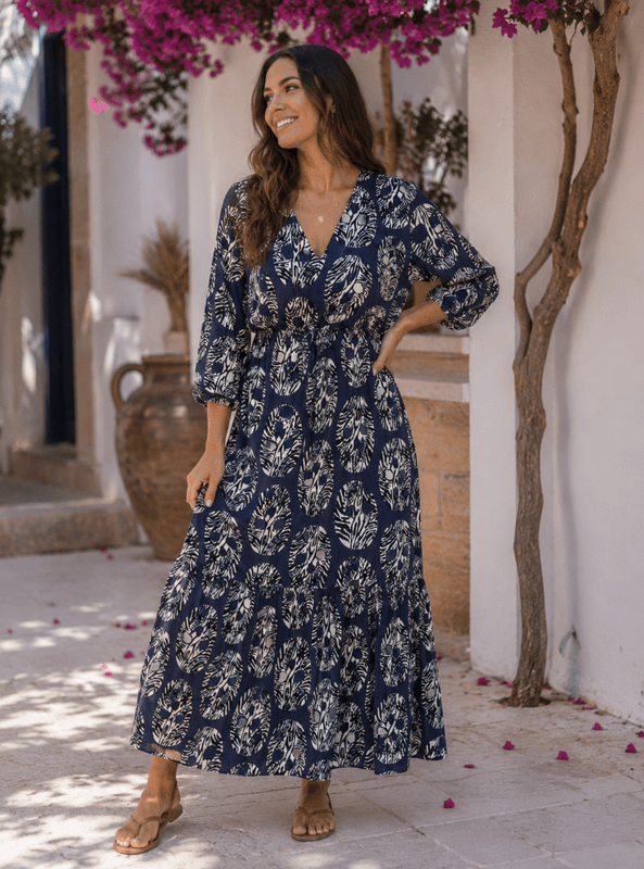 Zebra Skull Maxi Dress