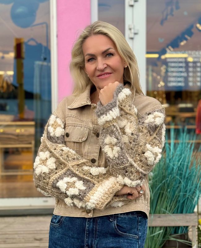 Crochet Camel Jacket