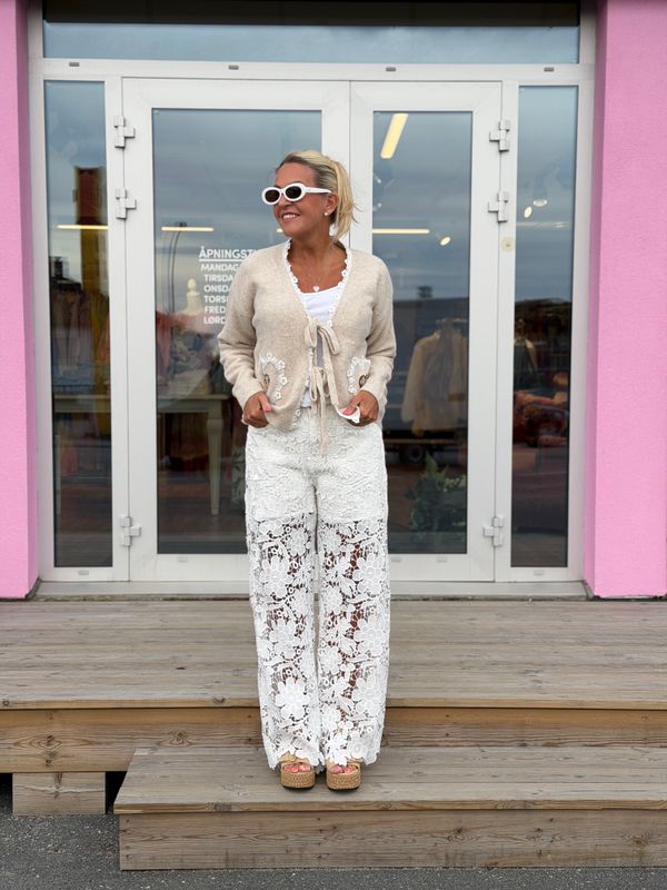 Denim Lace Jeans Qnuz