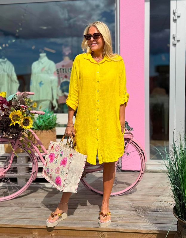 Alia Linen Dress