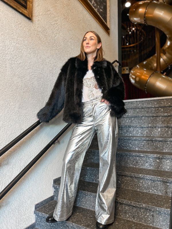 Silver Pant Metallic 
