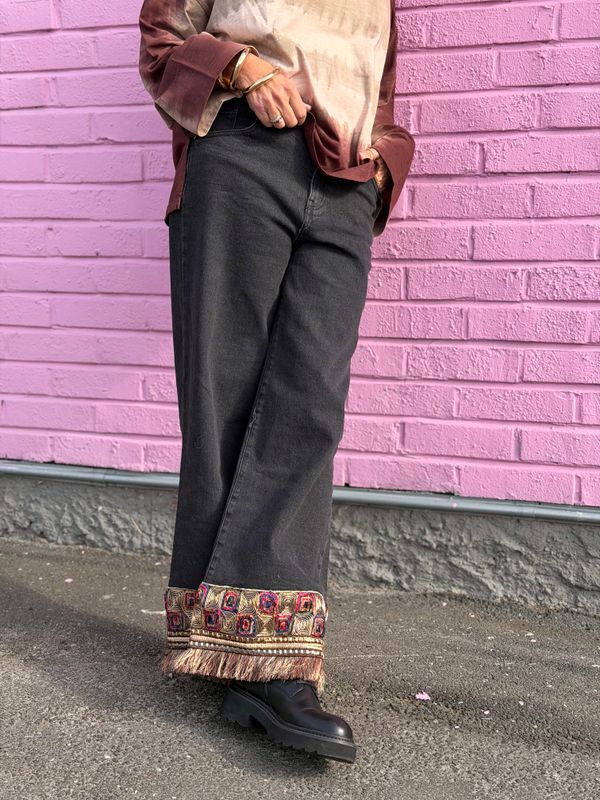Boho Fringe Jeans