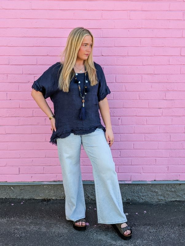 Raw Linen Top 