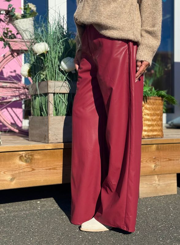 Fake Leather Pants Qnuz