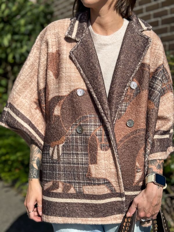 Horsie Oversized Poncho