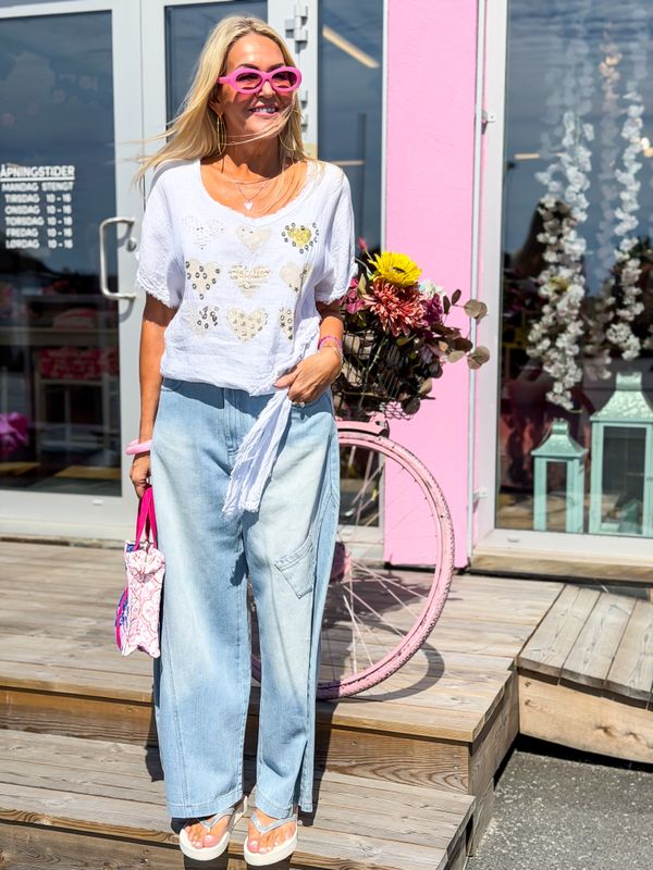 Linen Heart Top