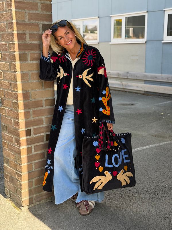 Suzani Velvet Bag Qnuz