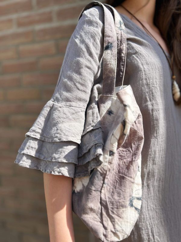 Ruffle Linen Dress