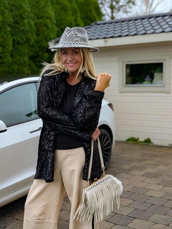 Sequin Oversize Blazer 