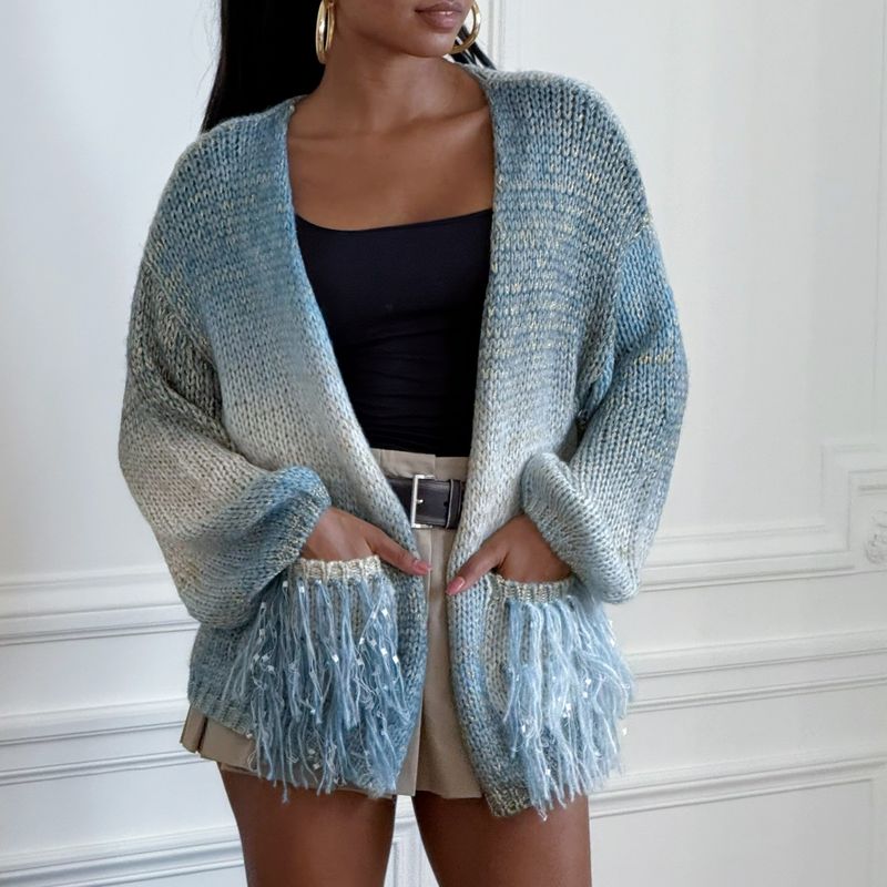 Fringe Pocket Cardigan